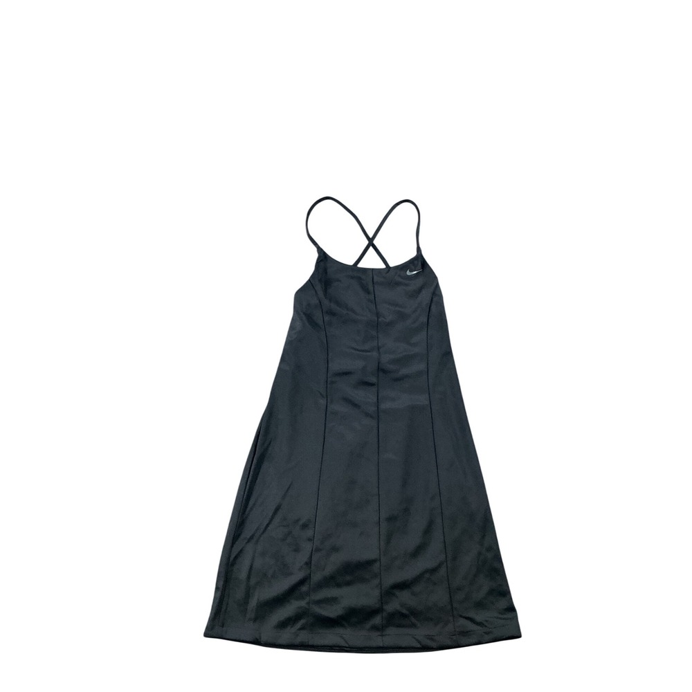 Nike Black Active Tennis Dress Cross Back Tie Athletic Mini Dress